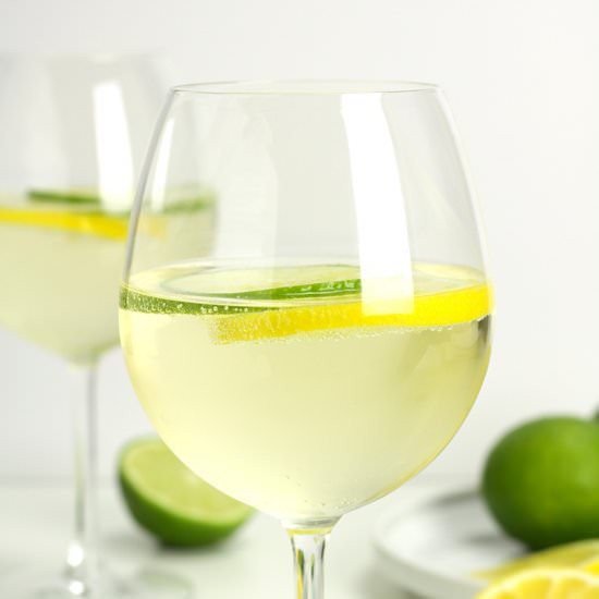 Lemon Lime Wine Spritzer