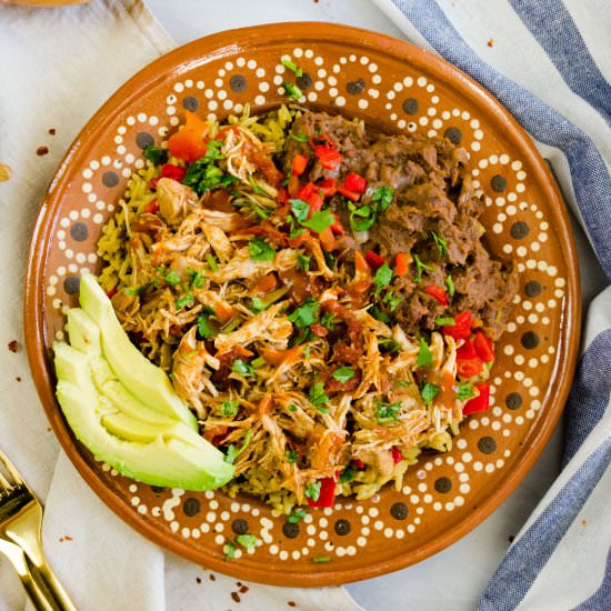 Instant Pot Tinga Chicken Bowls