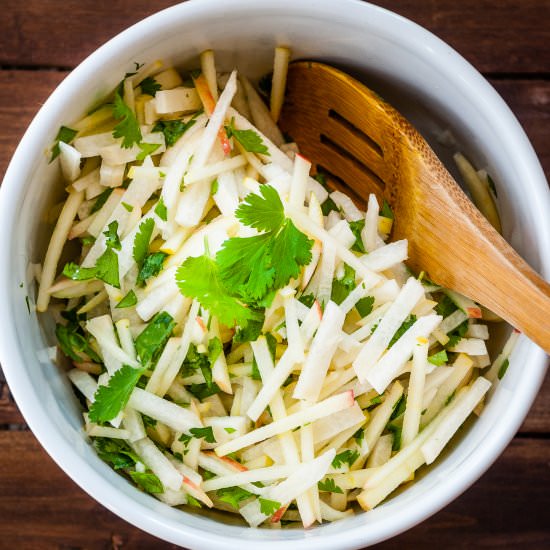 Crispy Jicama Apple Salad