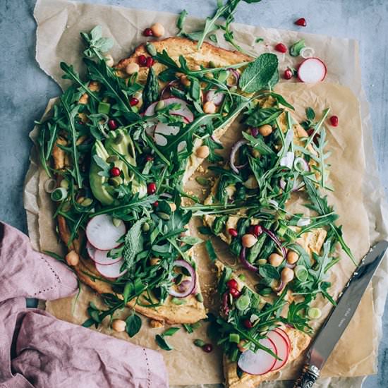 Chickpea Crust Pizza