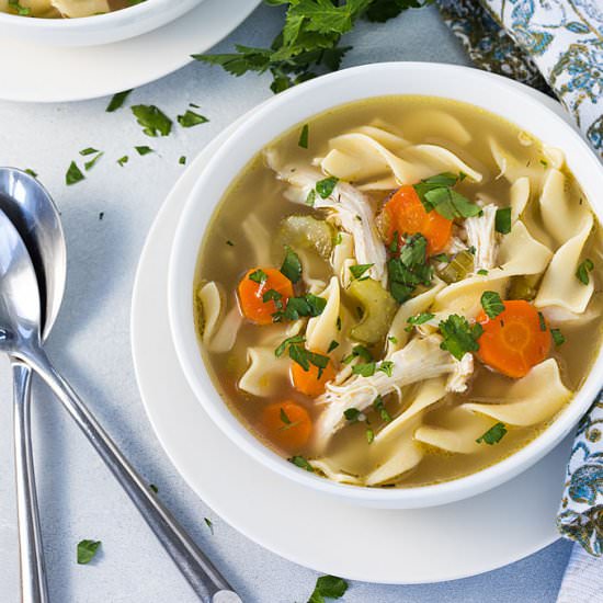 instant pot chicken noodle soup