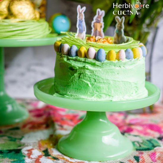 Mini Eggs Carrot Orange Piñata Cake