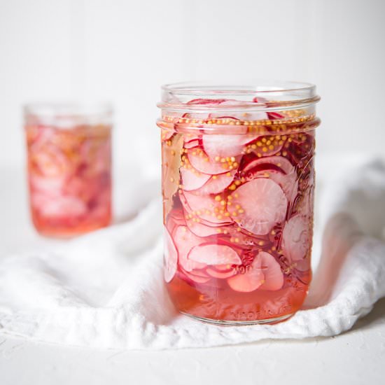 Low-Carb Pickled Radishes