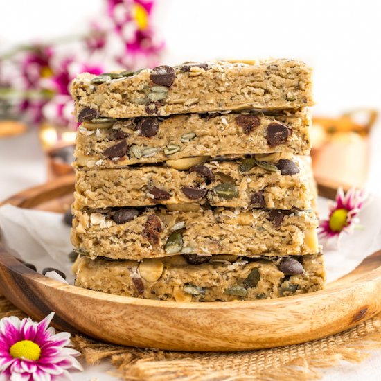 Peanut Butter No Bake Granola Bars