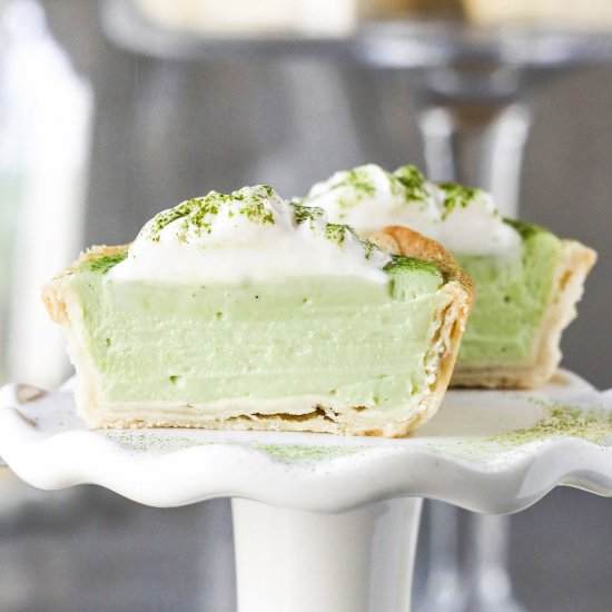 Matcha White Chocolate Pie