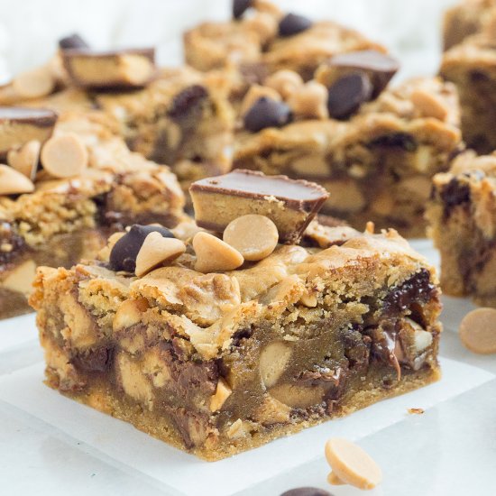 Chunky, Chewy Peanut Bars