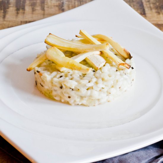 Parsnip risotto