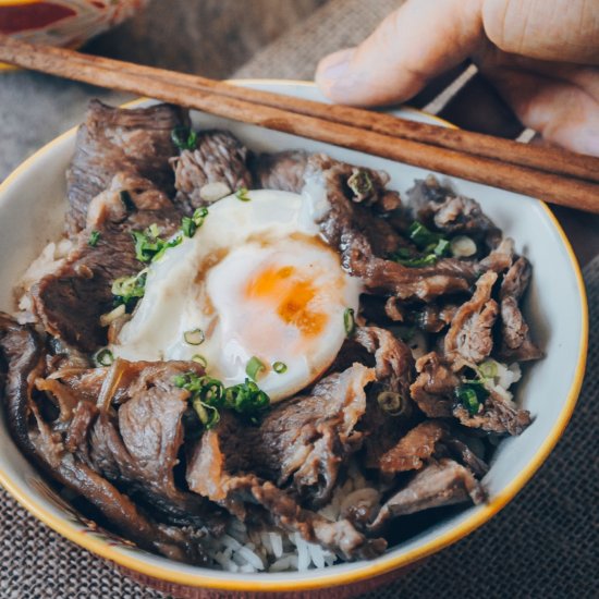 Gyudon- Japanese beef bowl