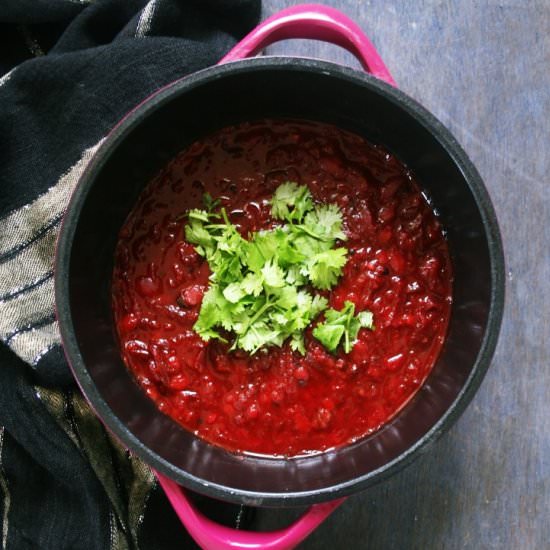 Beetroot Lentil Curry