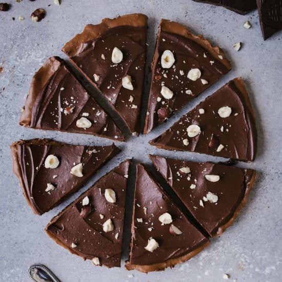 VEGAN CHOCOLATE SWEET POTATO PIE