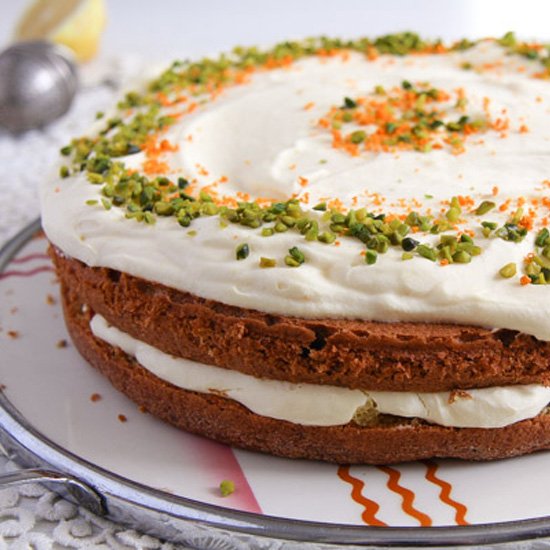 Carrot Cake with Almonds and Orange