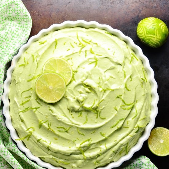 Key Lime Cheesecake Pie + Avocado