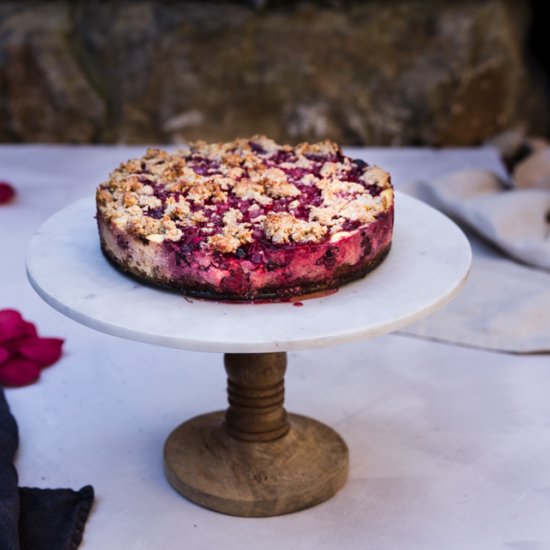 Ricotta Fruit Crumble Cake