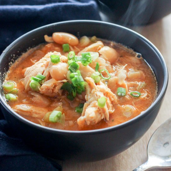 Healthy Buffalo Chicken Chili