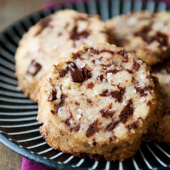 Salted Butter Chocolate Shortbreads