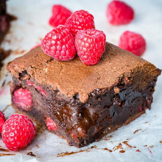 Best Raspberry Chocolate Brownies