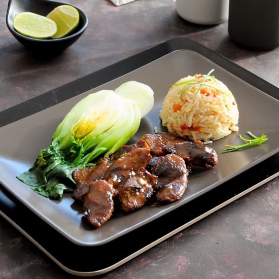 Sweet and sour Thai style duck