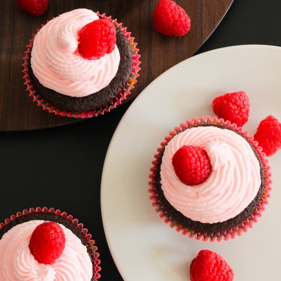 Vegan chocolate cupcake