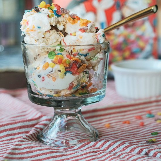 No-churn Ice Cream: Fruity Pebbles