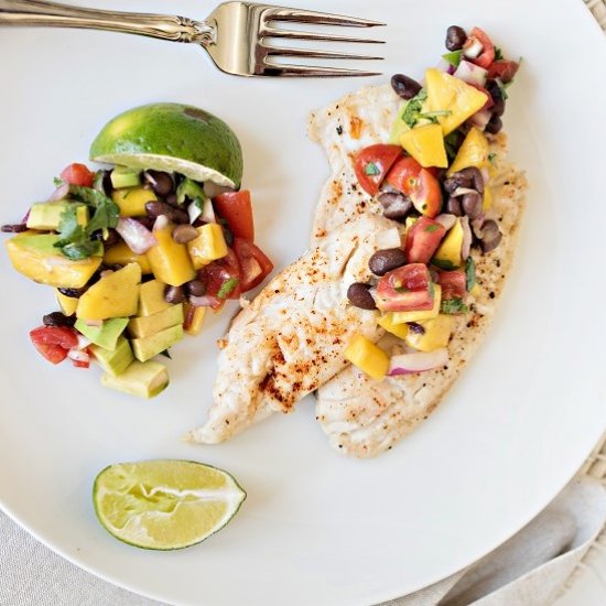 Tilapia with Mango Salsa