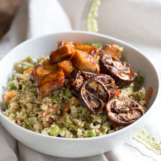 Eggplant & Tofu in Soy Lime Sauce