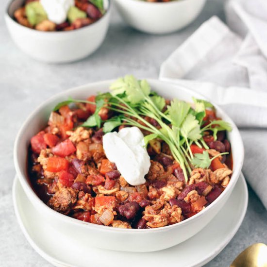 Quick and Easy Turkey Chili