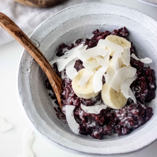 Balinese Coconut Black Rice Pudding