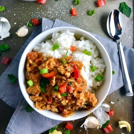 Ground Chicken & Artichoke Ragu