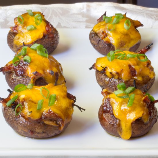 Pulled Pork Stuffed Mushrooms