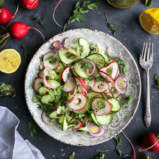 Cucumber Radish Salad