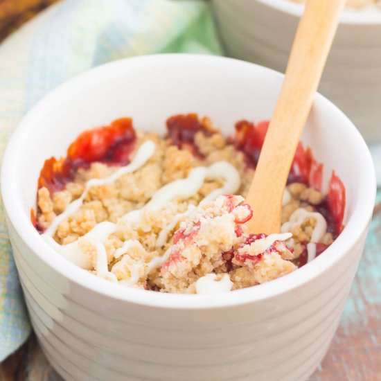 White Chocolate Raspberry Crumble