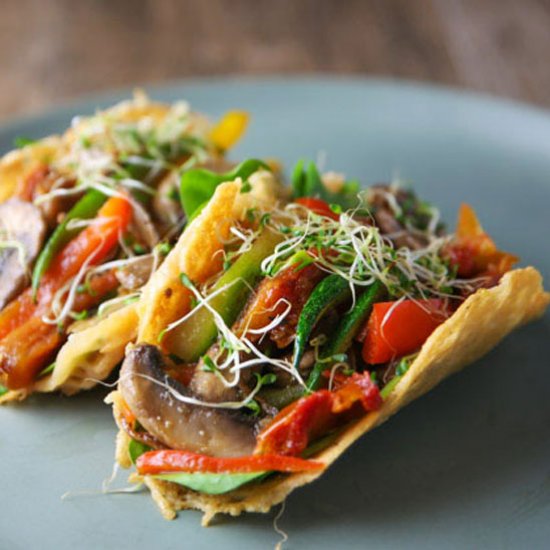 Peppers Mushrooms Zucchini Tacos