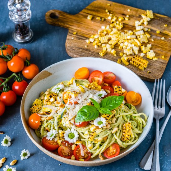 Zucchini Noodles Pasta with Pesto