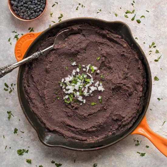 Instant Pot Refried Black Beans