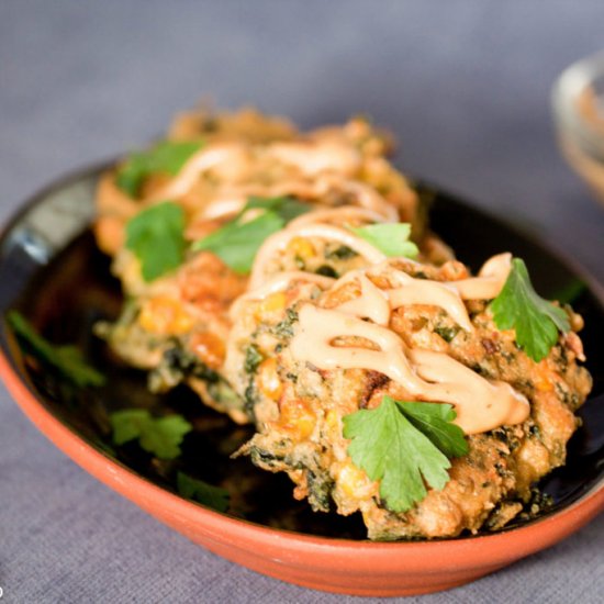 Vegan Veggie Fritters (Pakora)