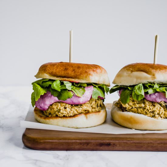 Cranberry Falafel Burgers