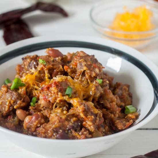 Chunky Venison Chili, Slow Cooker