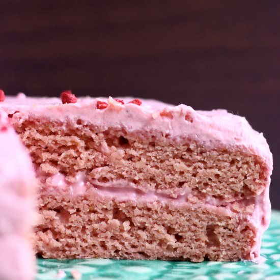 Gluten-Free Vegan Strawberry Cake