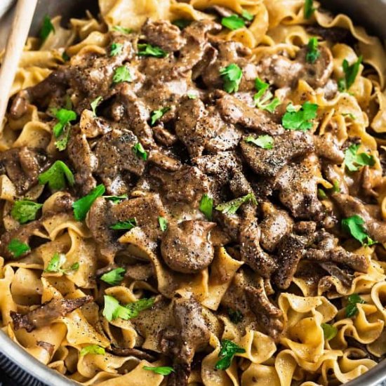 Easy Beef Stroganoff