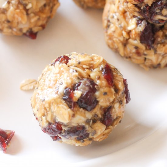 Cranberry Almond Energy Bites