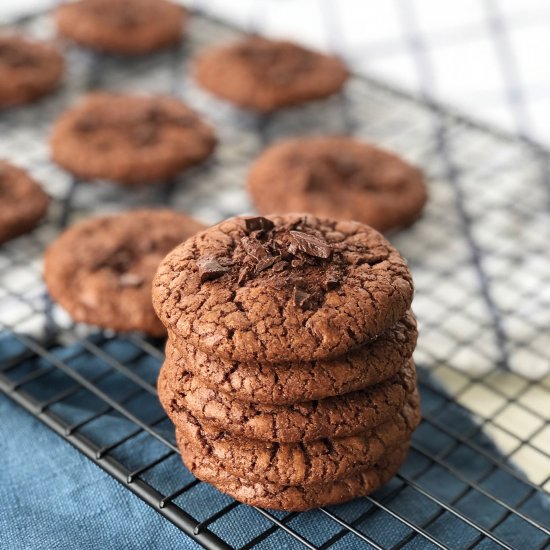 Chocolate Chocolate Chip Cookies