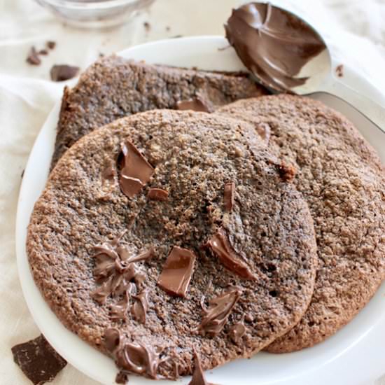 Double Chocolate Nutella Cookies