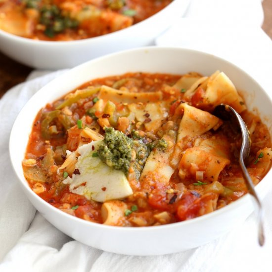 Instant Pot Lasagna Soup