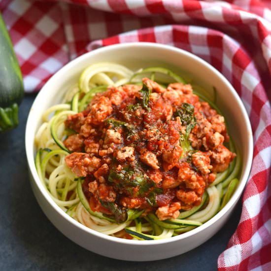 Turkey “Spaghetti” Zoodles