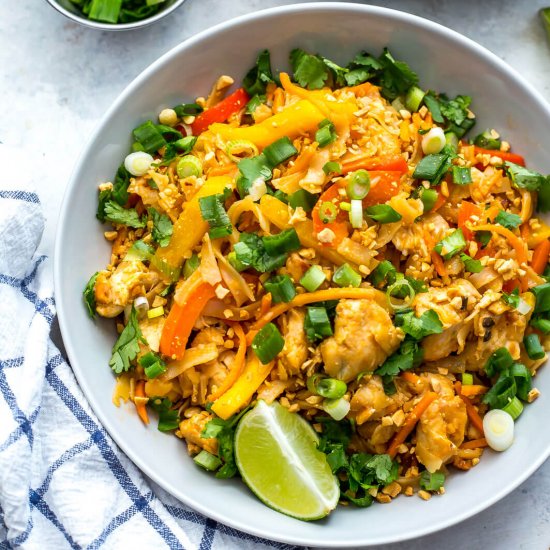 Instant Pot Chicken Pad Thai