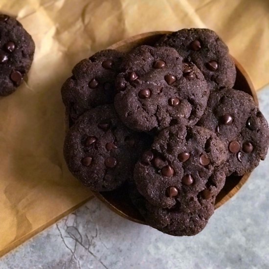 Double Chocolate Chip Fudge Cookies