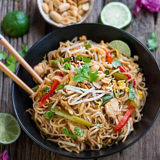 Chicken Pad Thai Noodles