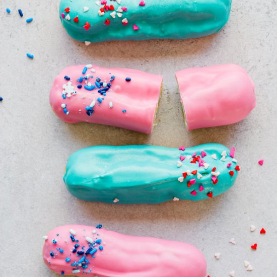 Gender Reveal Eclairs