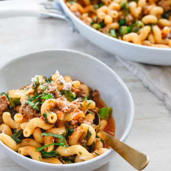 Spicy Skillet Lamb Ragu