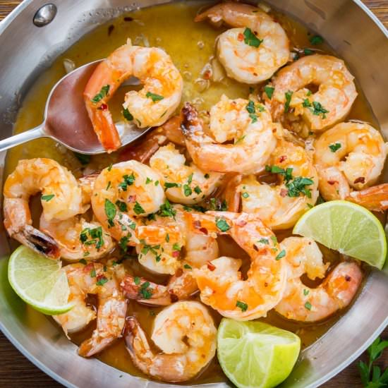 Spicy Honey Lime Shrimp